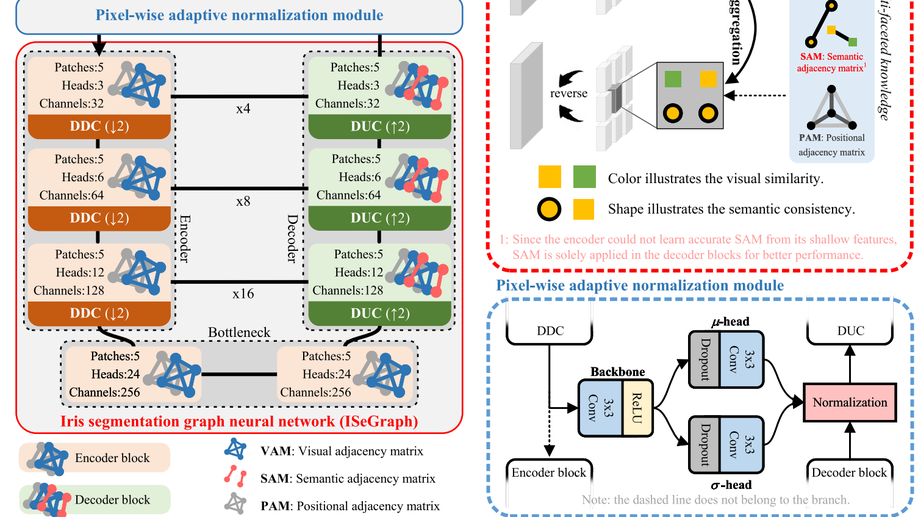 Multi-Faceted Knowledge-Driven Graph Neural Network for Iris Segmentation